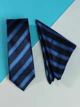 Blue Necktie & Pocket Square Giftset - TOSSIDO