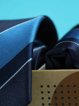 Blue Necktie & Pocket Square Giftset - TOSSIDO