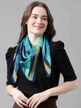 Blue Novelty Scarf & Scarf Bag Set - TOSSIDO
