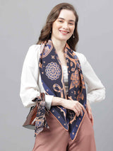 Blue Novelty Scarf & Scarf Bag Set - TOSSIDO