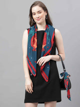 Blue Novelty Scarf & Scarf Bag Set - TOSSIDO