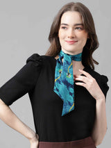 Blue Novelty Scarf & Scarf Bag Set - TOSSIDO