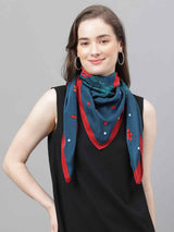 Blue Novelty Scarf & Scarf Bag Set - TOSSIDO