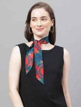 Blue Novelty Scarf & Scarf Bag Set - TOSSIDO