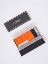 Blue & Orange Belt Printed Stole - TOSSIDO