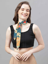 Blue & Orange Novelty Scarf & Scarf Bag Set - TOSSIDO
