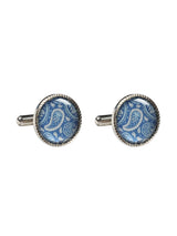 Blue Paisley Cufflink - TOSSIDO
