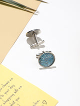 Blue Paisley Cufflinks - TOSSIDO