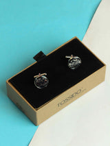 Blue Paisley Cufflinks - TOSSIDO