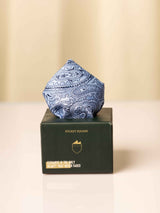 Blue Paisley Jacquard Pocket Square - TOSSIDO