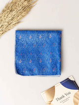 Blue Paisley Jacquard Pocket Square - TOSSIDO
