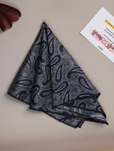 Blue Paisley Jacquard Pocket Square - TOSSIDO