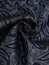 Blue Paisley Jacquard Pocket Square - TOSSIDO