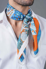 Blue Paisley Neckerchief - TOSSIDO