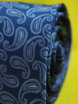 Blue Paisley Necktie - TOSSIDO