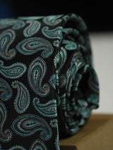 Blue Paisley Necktie - TOSSIDO