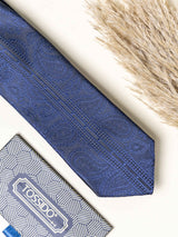 Blue Paisley Necktie Gift - set - TOSSIDO