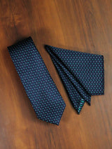 Blue Paisley Necktie & Pocket Square Giftset - TOSSIDO