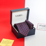 Blue Paisley Necktie & Pocket Square Giftset - TOSSIDO