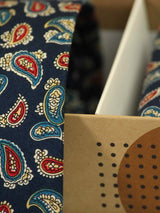 Blue Paisley Necktie & Pocket Square Giftset - TOSSIDO