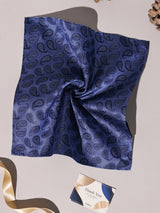 Blue Paisley Performance Silk™ Pocket Square - TOSSIDO