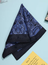 Blue Paisley Pocket Square - TOSSIDO