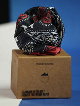 Blue Paisley Pocket Square - TOSSIDO