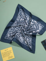 Blue Paisley Pocket Square - TOSSIDO