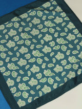 Blue Paisley Pocket Square - TOSSIDO