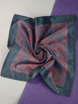 Blue Paisley Pocket Square - TOSSIDO