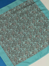 Blue Paisley Pocket Square - TOSSIDO
