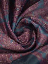Blue Paisley Pocket Square - TOSSIDO