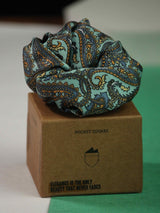 Blue Paisley Pocket Square - TOSSIDO