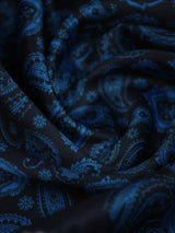 Blue Paisley Pocket Square - TOSSIDO