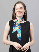 Blue Paisley Scarf & Scarf Bag Set - TOSSIDO