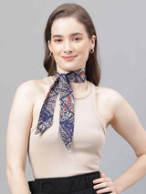 Blue Paisley Scarf & Scarf Bag Set - TOSSIDO