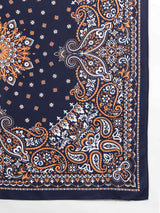 Blue Paisley Scarf & Scarf Bag Set - TOSSIDO