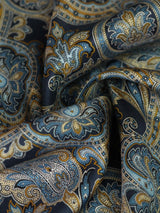 Blue Paisley Silk Pocket Square - TOSSIDO