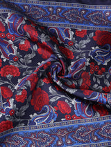 Blue Paisley Silk Pocket Square - TOSSIDO