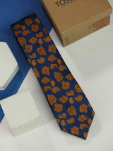 Blue Paisley Skinny Necktie - TOSSIDO