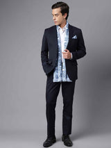 Blue Paisley Stole & Pocket Square Set - TOSSIDO