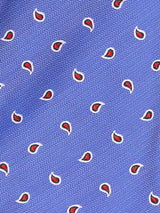 Blue Paisley Woven Cravat & Pocket Square Set - TOSSIDO