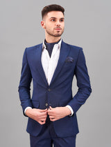 Blue Paisley Woven Cravat & Pocket Square Set - TOSSIDO