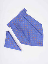 Blue Paisley Woven Cravat & Pocket Square Set - TOSSIDO