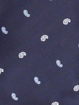 Blue Paisley Woven Cravat & Pocket Square Set - TOSSIDO