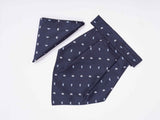 Blue Paisley Woven Cravat & Pocket Square Set - TOSSIDO