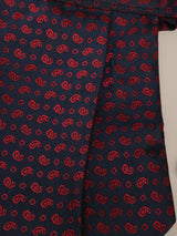 Blue Paisley Woven Cravat & Pocket Square Set - TOSSIDO