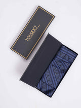Blue Paisley Woven Cravat & Pocket Square Set - TOSSIDO