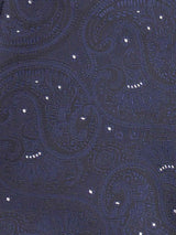 Blue Paisley Woven Cravat & Pocket Square Set - TOSSIDO