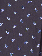 Blue Paisley Woven Cravat & Pocket Square Set - TOSSIDO